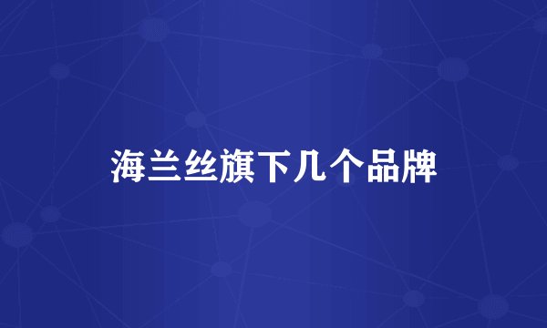 海兰丝旗下几个品牌