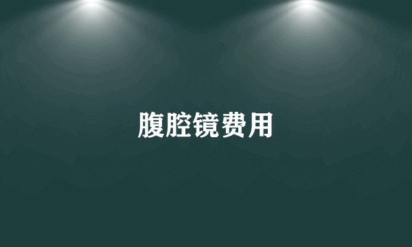 腹腔镜费用