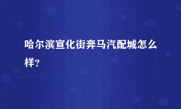 哈尔滨宣化街奔马汽配城怎么样？