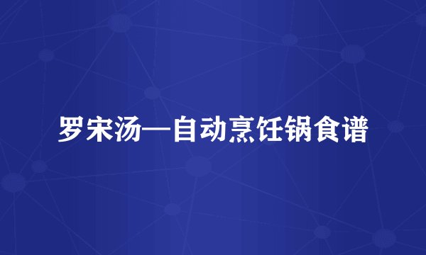 罗宋汤—自动烹饪锅食谱