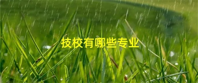 技校有哪些专业