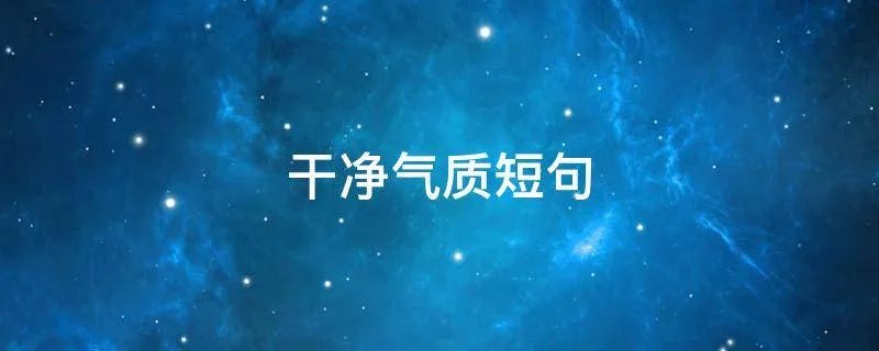 干净气质短句