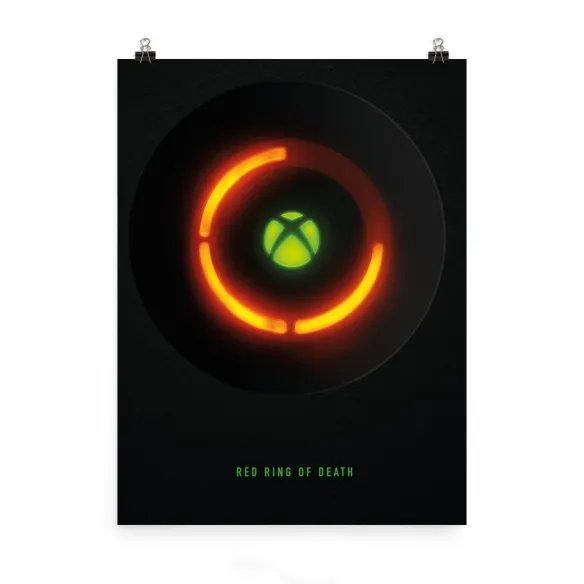 自嘲拉满 微软推出Xbox360经典故障“三红”纪念海报