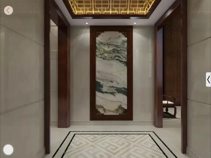不知道背景墙用什么合适?看了天然石材山水画再决定。