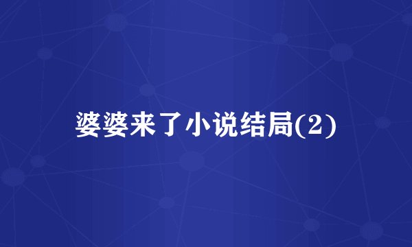 婆婆来了小说结局(2)