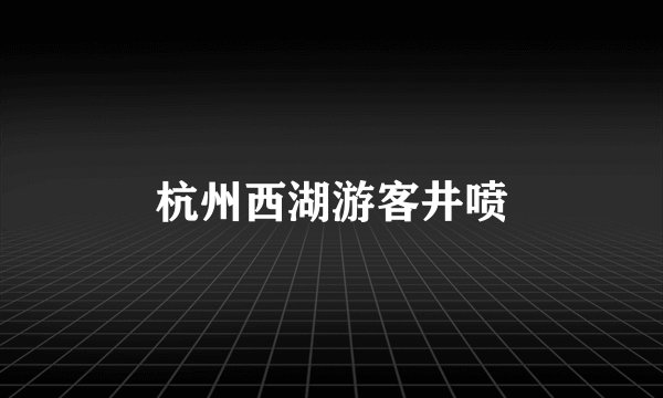 杭州西湖游客井喷
