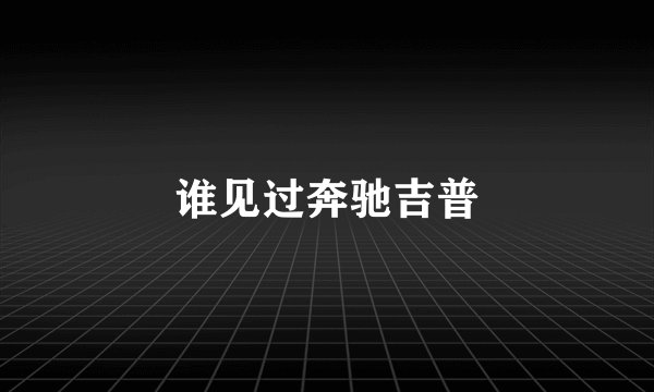 谁见过奔驰吉普