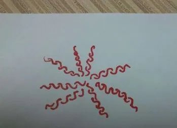 烟花的简笔画