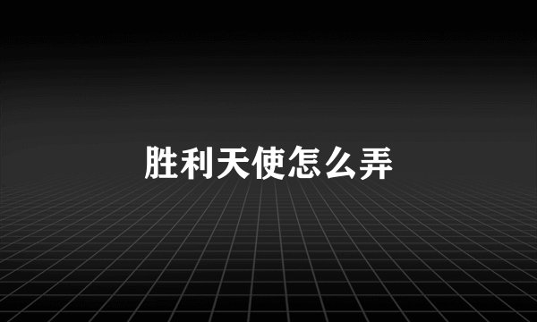 胜利天使怎么弄